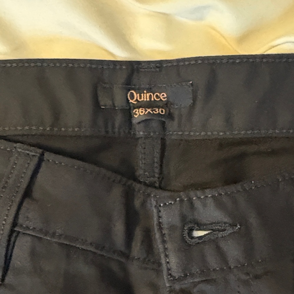 Quince Black Chinos